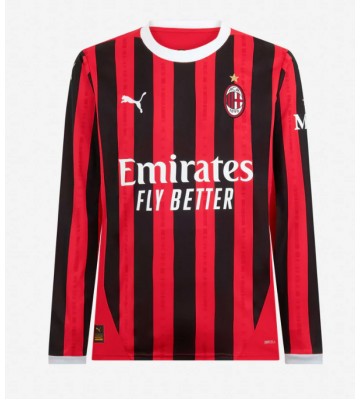 AC Milan Replica Home Stadium Shirt 2024-25 Long Sleeve